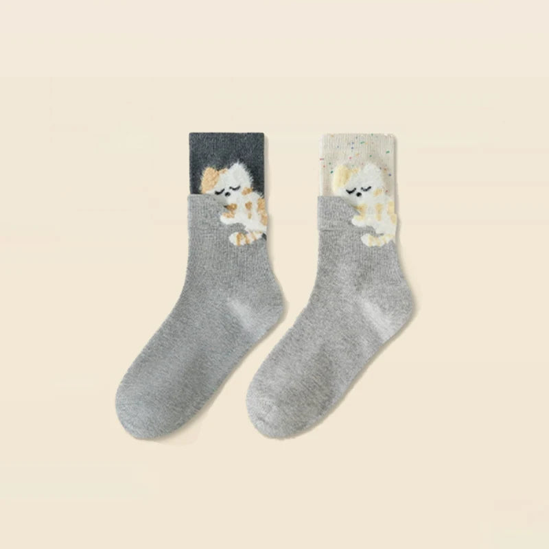 Clingy Cat Socks
