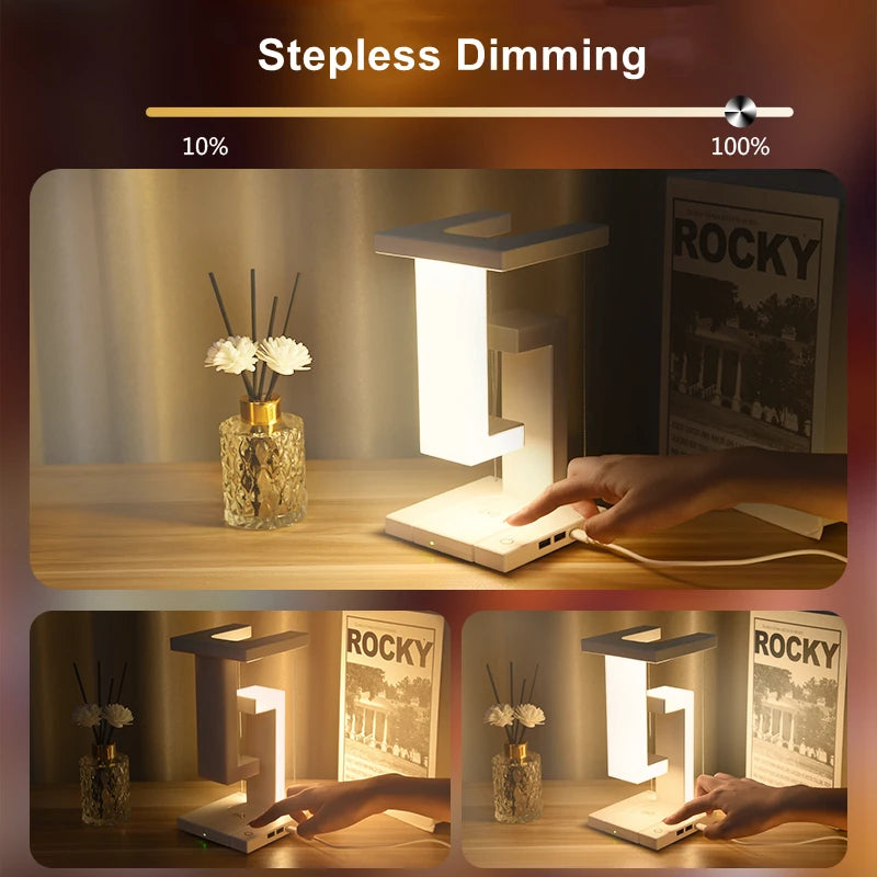 Levitating Glow Wireless Charging Lamp