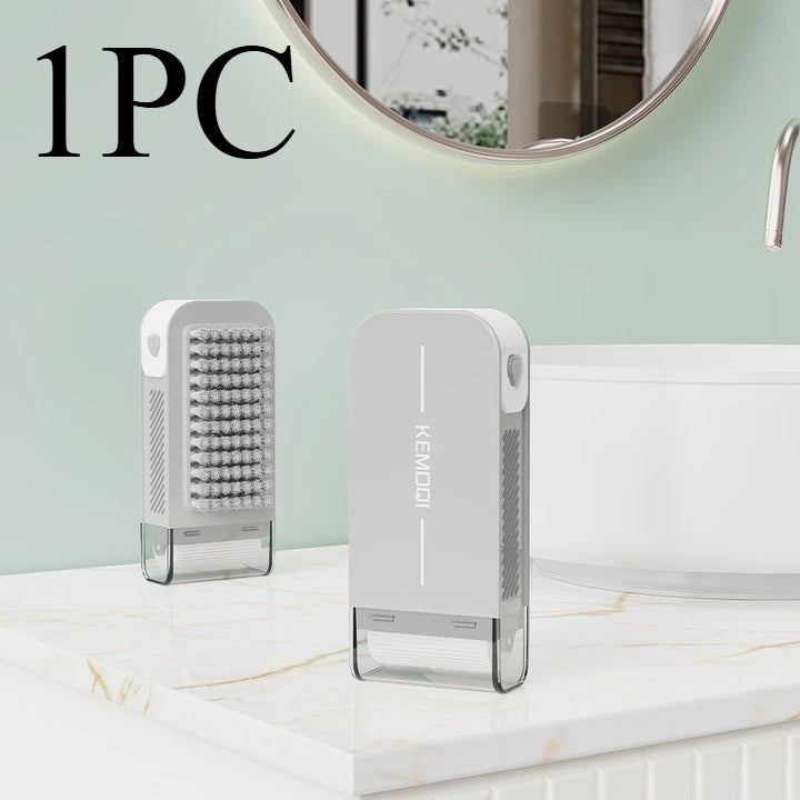 Dual-Action Cleaning Brush Roller Soap Holder