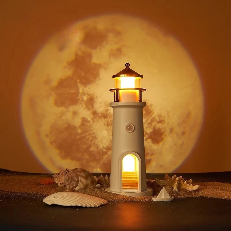 Moon Harbor Lighthouse Night Lamp
