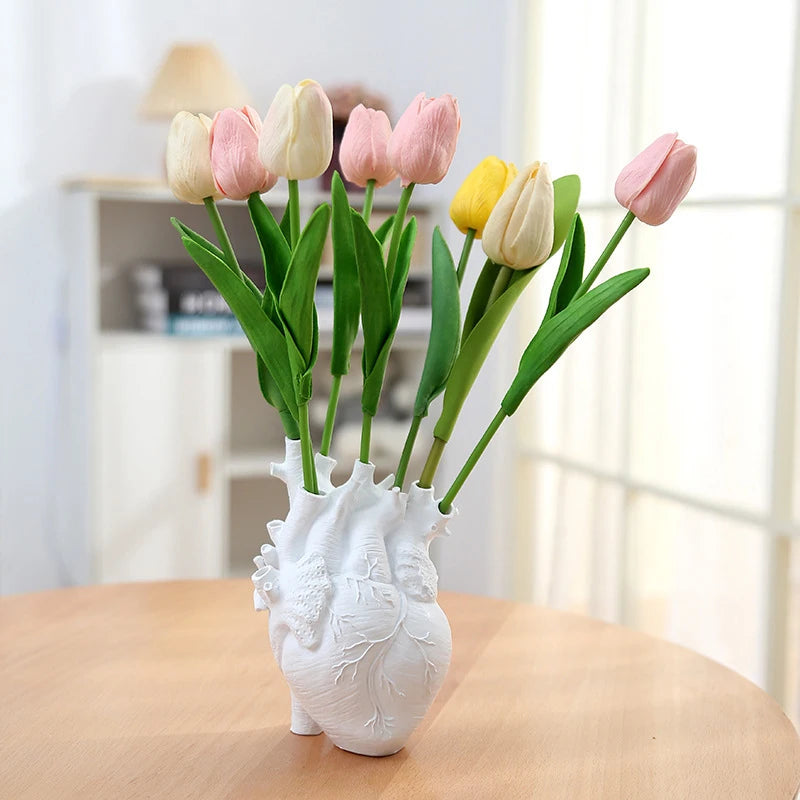 Lovesick Anatomical Heart Ceramic Flower Vase