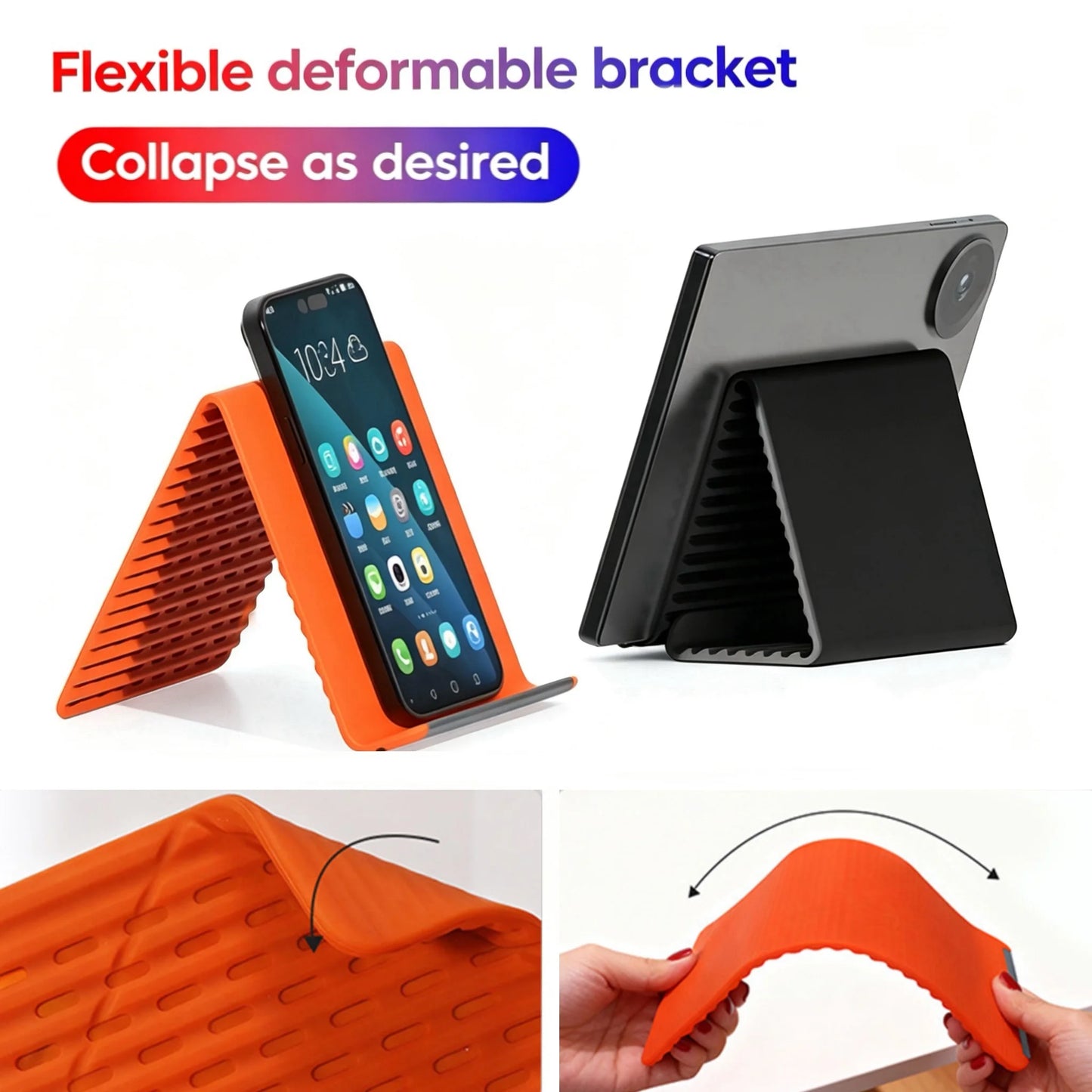 Flex Fold Silicone Multi-Angle Phone Stand