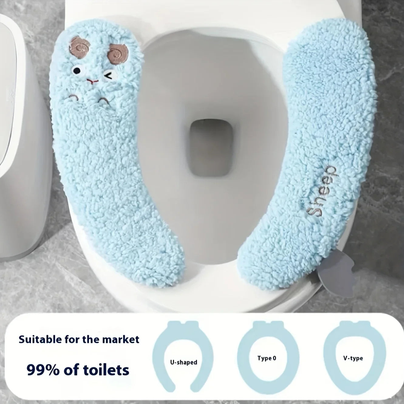 Cozy Plush Warm Toilet Seat Cover