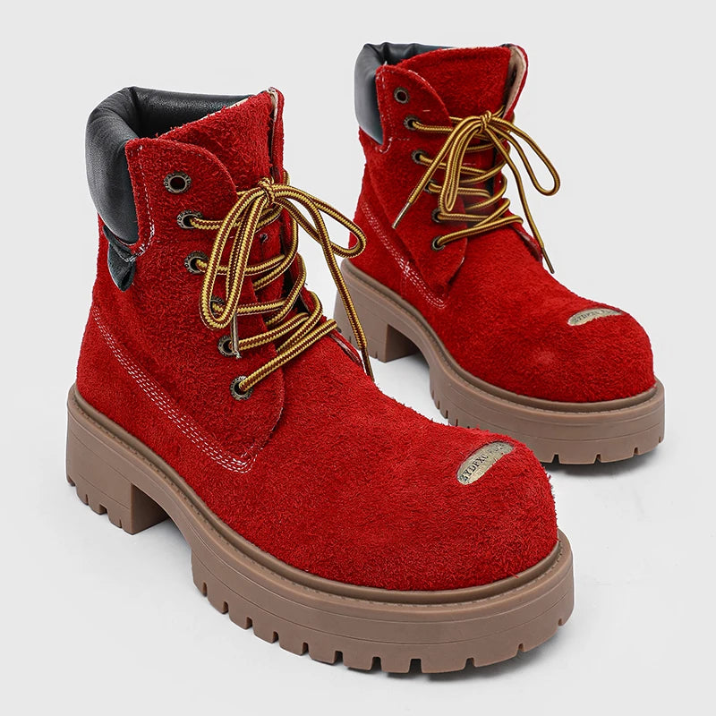 Mossy Green Anti-Slip Combat Boots