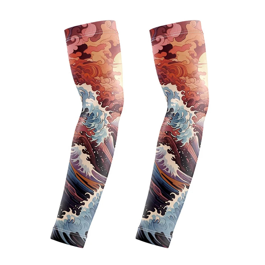Wild Print Quick-Dry Cooling Arm Sleeves