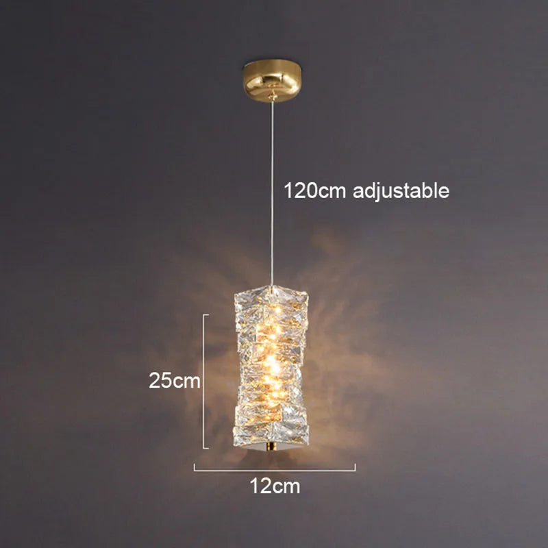 Crystal Frost Chandelier Lamp
