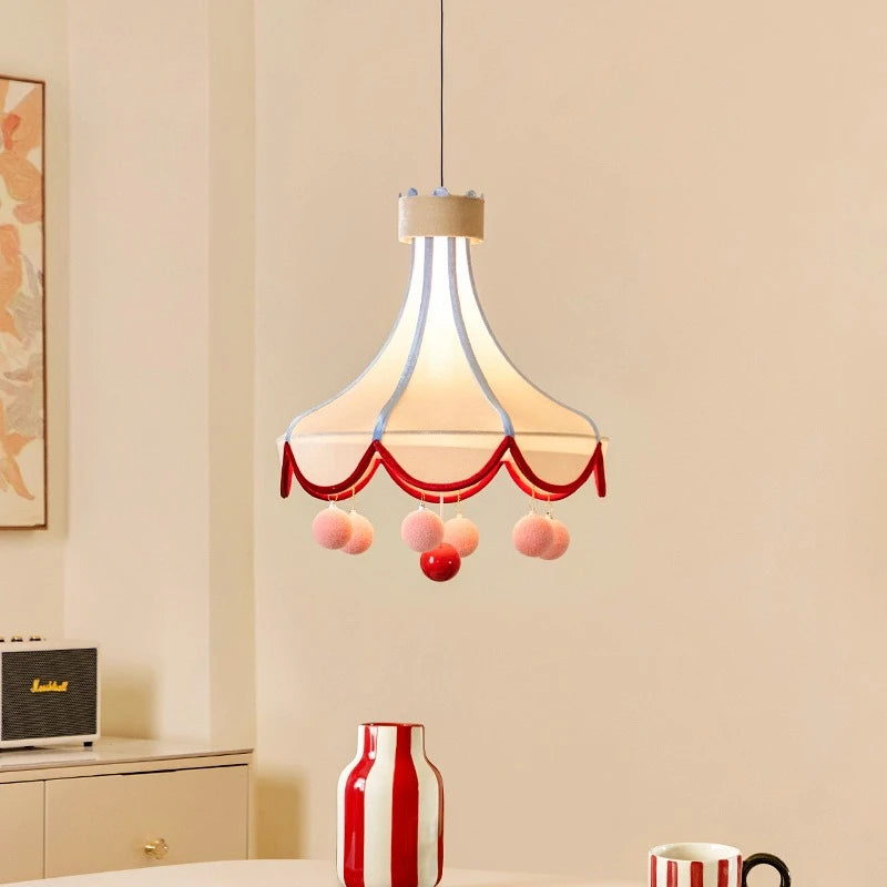 Tent Canopy Pom-Pom Pendant Ceiling Lamp