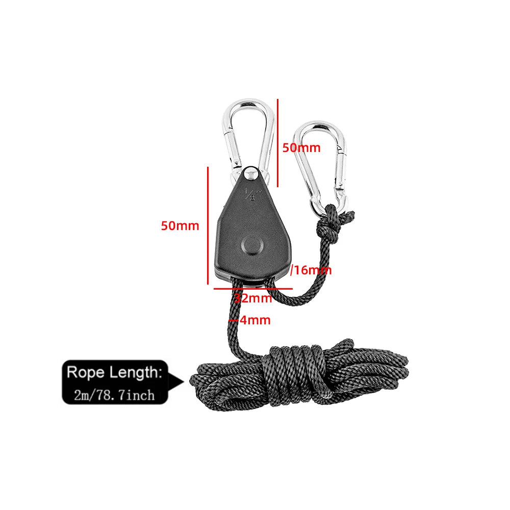 Camp Anywhere Adjustable Ratchet Tent Stabilizer Pulley Hanger