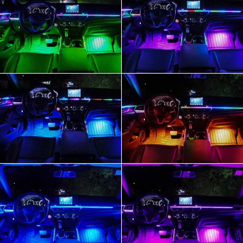 Bluetooth RGB Symphony Car Ambient Light Kit