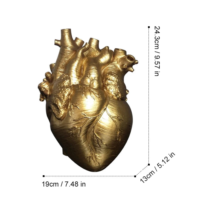 Lovesick Anatomical Heart Ceramic Flower Vase