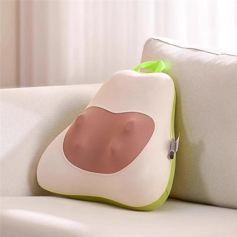Ergonomic Back Support Heated Vibration Massager