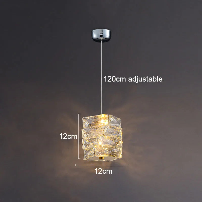 Crystal Frost Chandelier Lamp