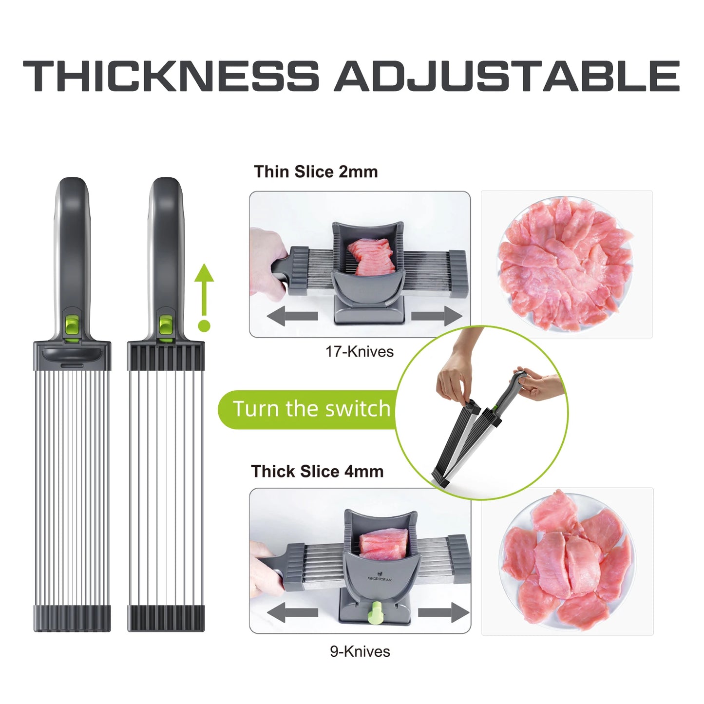 Multifunctional Stainless Steel Manual Meat Cutter Tool