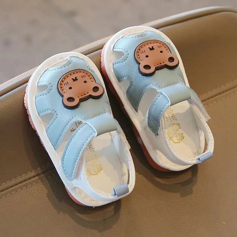 Softpaw Teddy Bear Soft Sole Baby Sandals