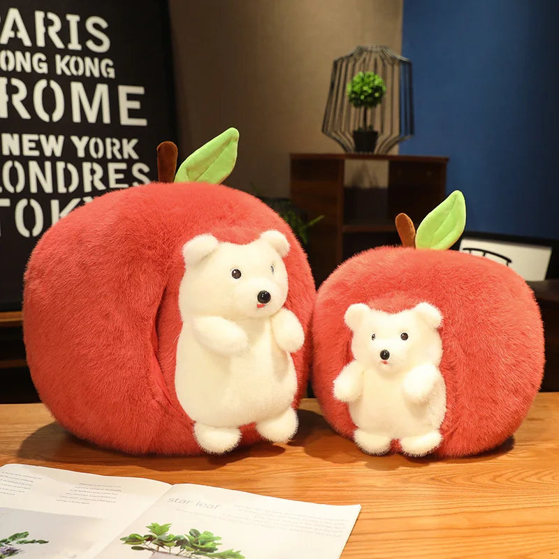 Apple House Hedgehog Hide and Seek Plush Toy