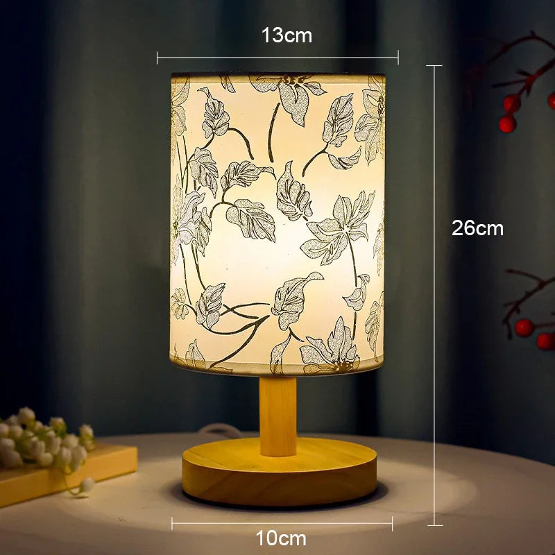 Sakura Glow Oriental Blossom Bedside Table Lamp