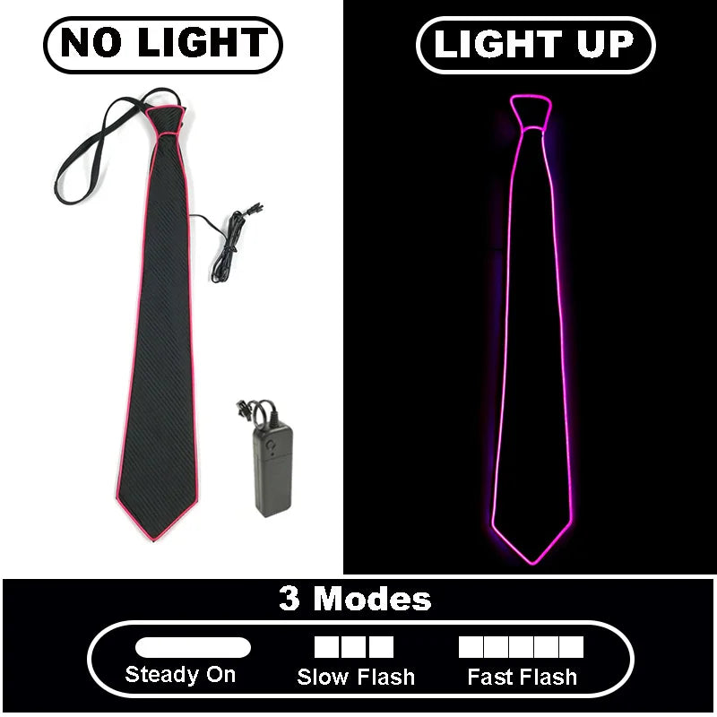 Neon Glow LED Party Tie