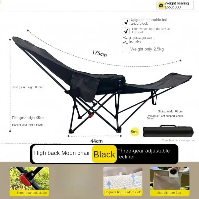 Relax Everywhere Reclining Outdoor Lounge Camping Chair