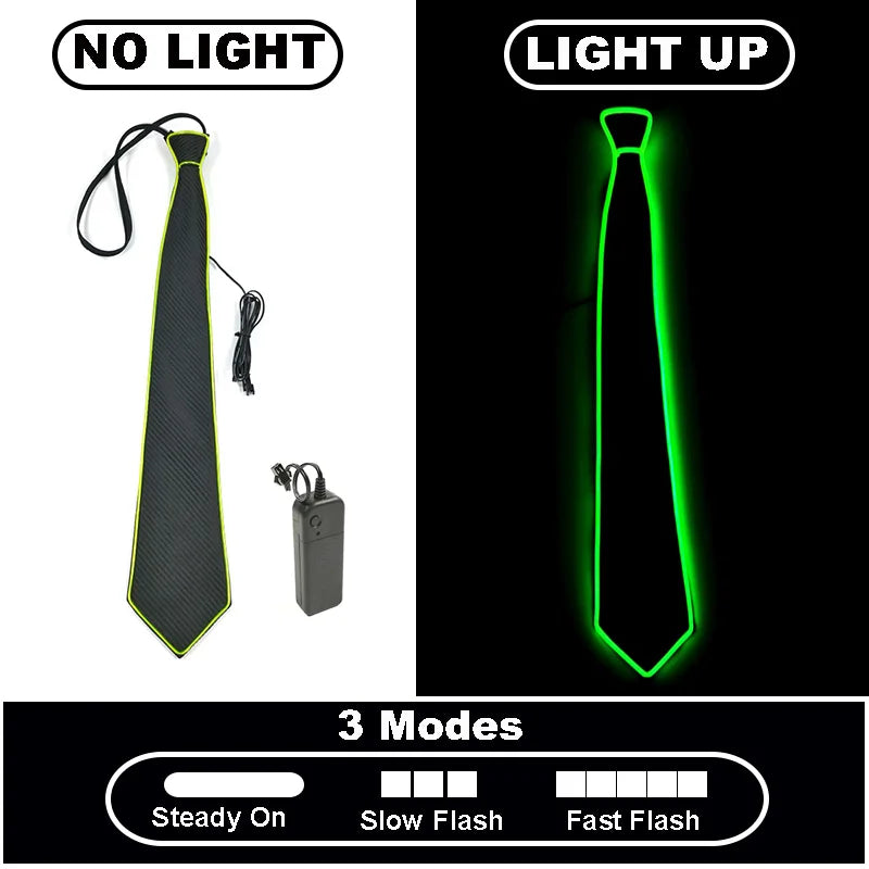 Neon Glow LED Party Tie