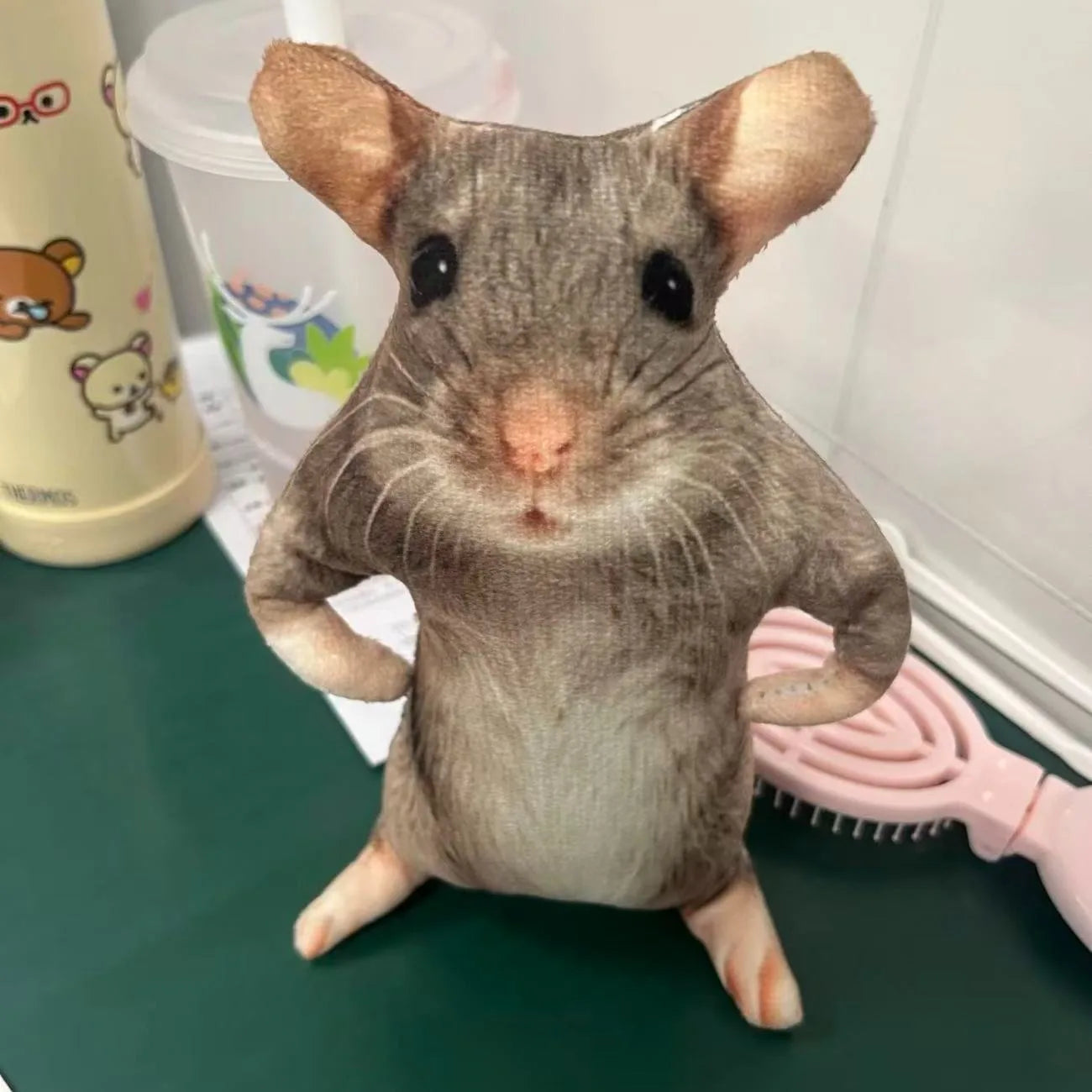 Cheese-dream Plush Mouse Cubicle Buddy Toy
