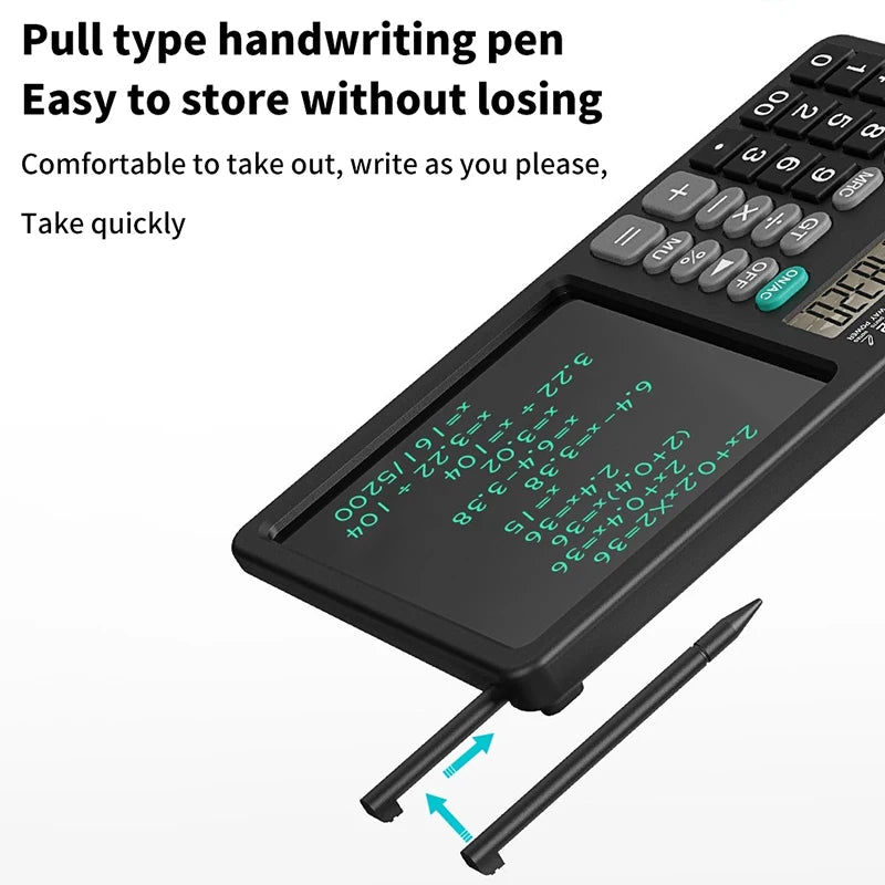 Portable Scientific LCD Notepad Calculator