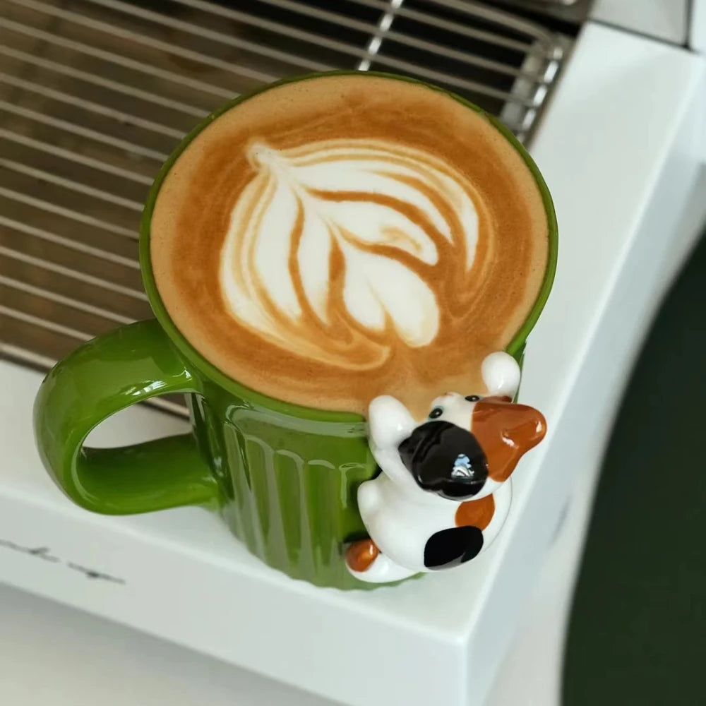 Climbing Cat Coffee Mug