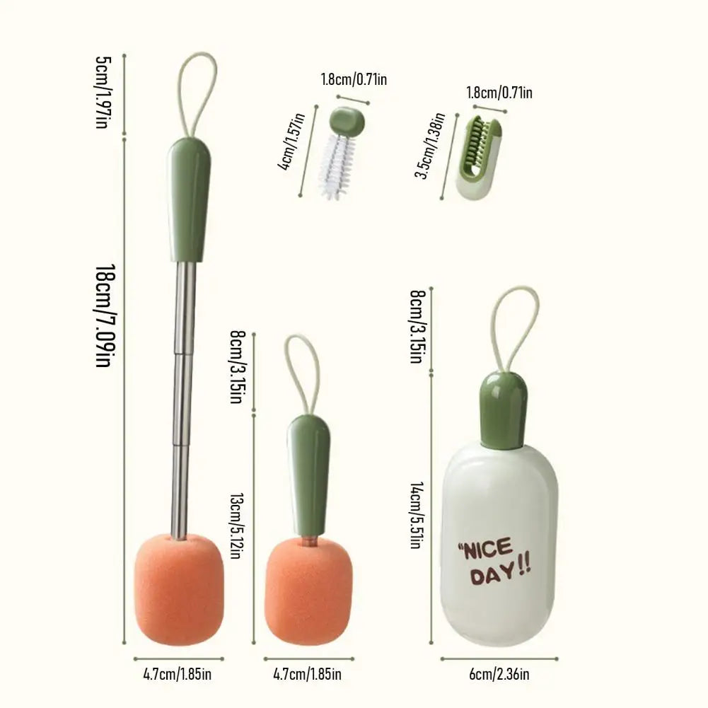 3in1 Telescopic Cup Cleaning Brush Set