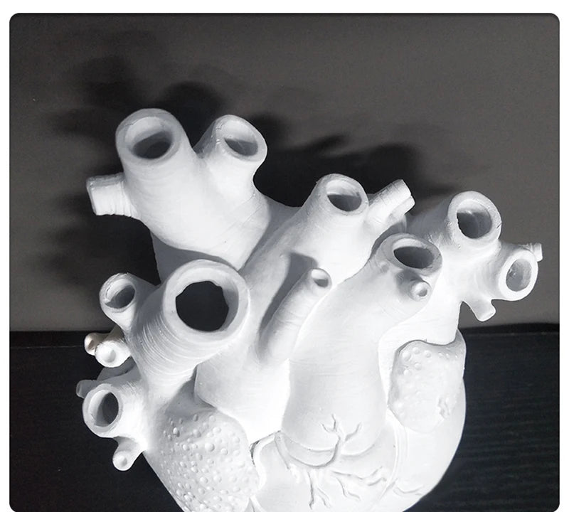 Lovesick Anatomical Heart Ceramic Flower Vase
