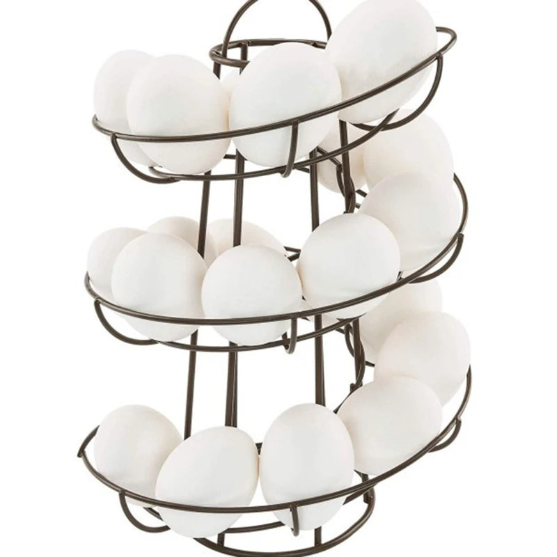 Spiral Rolling Egg Dispenser Rack