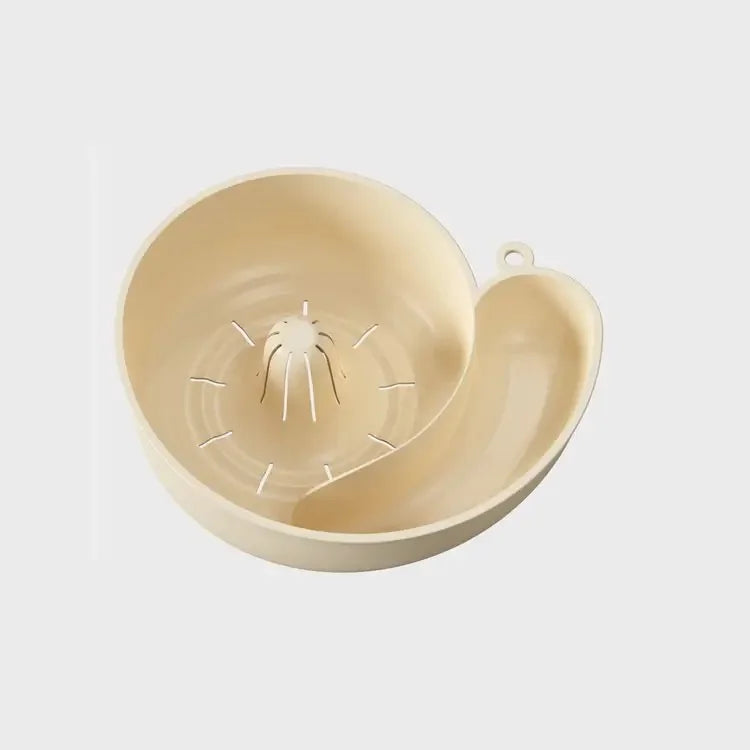 Spiral Flow Fruit Vegetable Cleaning Drainer Bowl