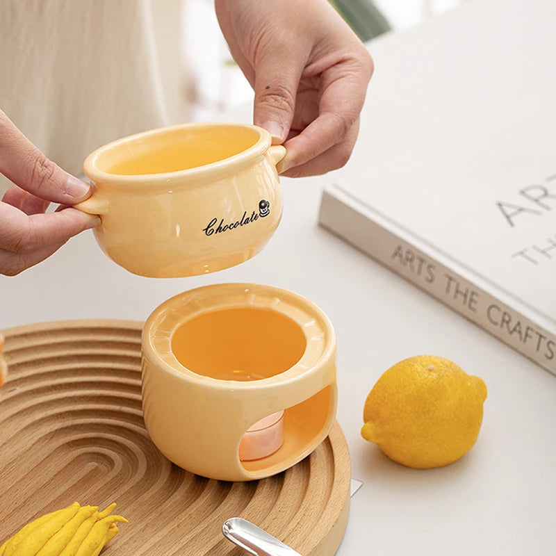Warm Dip Chocolate Cheese Fondue Pot
