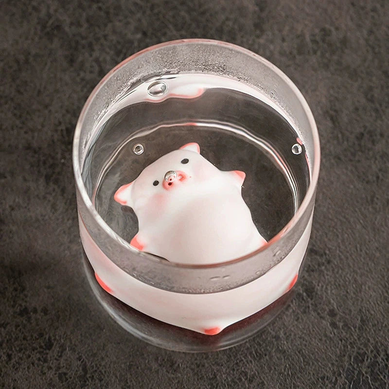Little Pig Ceramic Tea Tray Decoration