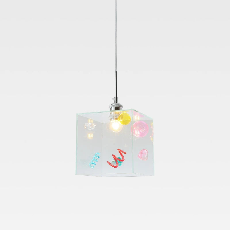 Confetti Cube Minimal Pendant Lamp