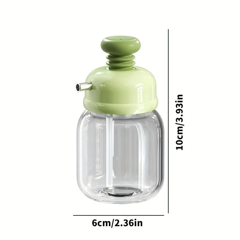 Press Easy Glass Oil Sauce Dispenser Bottle