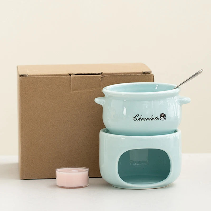 Warm Dip Chocolate Cheese Fondue Pot
