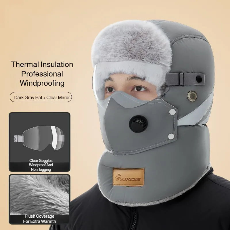 Windproof Full-Face Thermal Winter Hat
