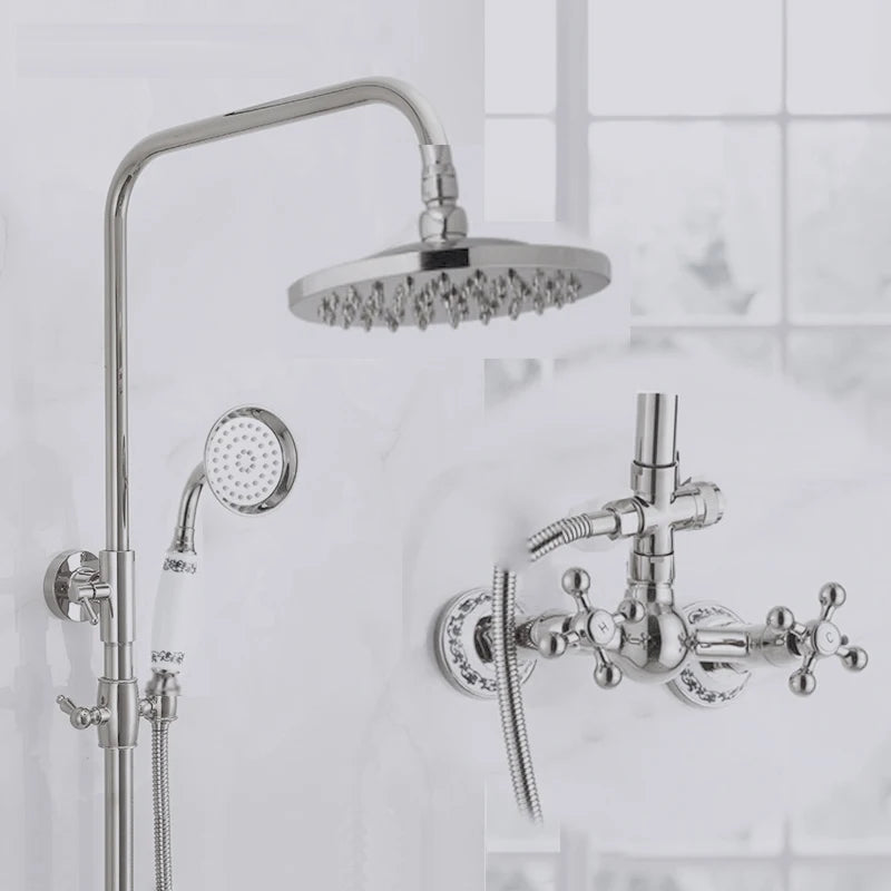 Golden Era Vintage Rainfall Bath Shower System