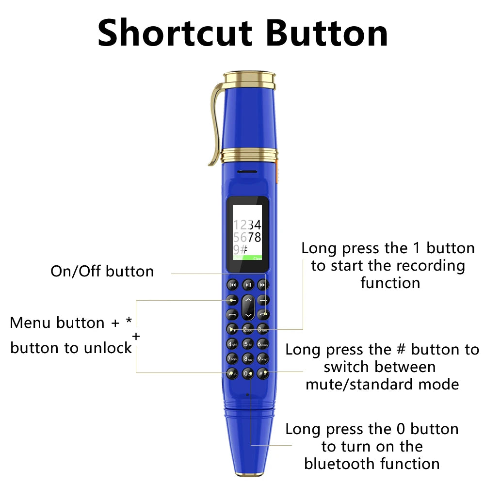 SpyLine Ultra Slim Pen-Shaped Mobile Phone