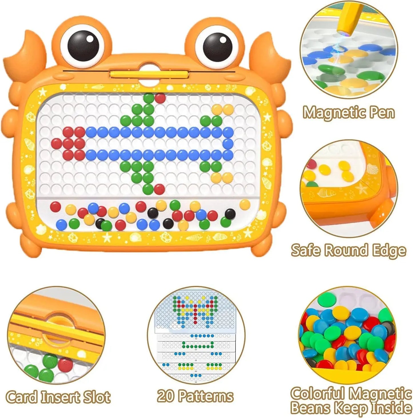 Learning Crab DIY Mosaic Puzzle Board