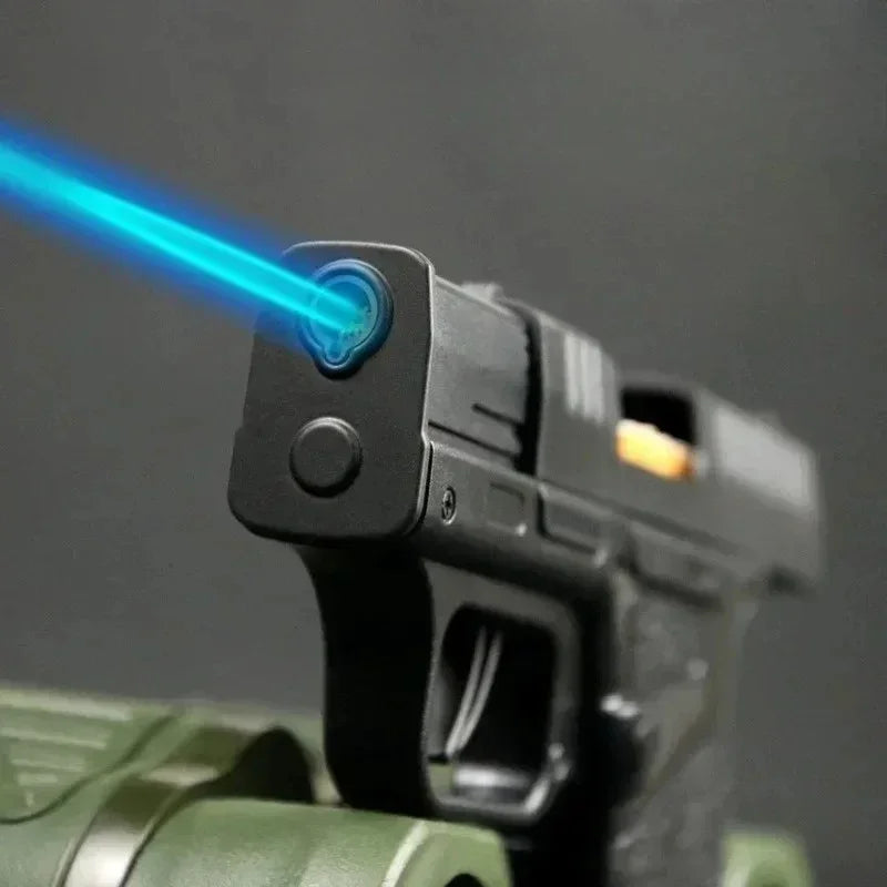 Tactical Gun Shape Jet Flame Hidden Storage Lighter