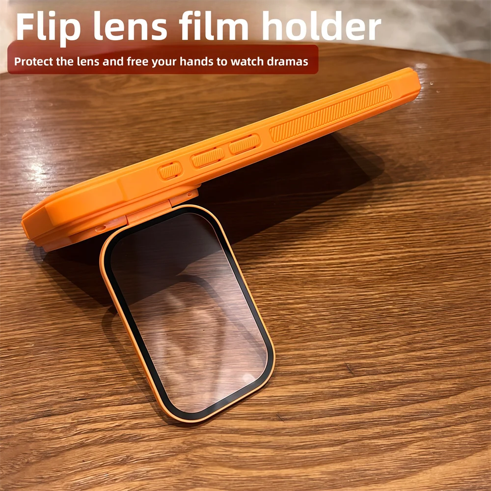 Full Lens Protection Flip Stand Magnetic iPhone Case