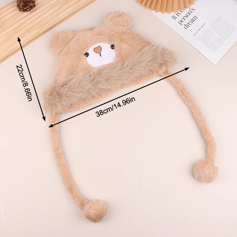 Fluffy Bear Winter Hat