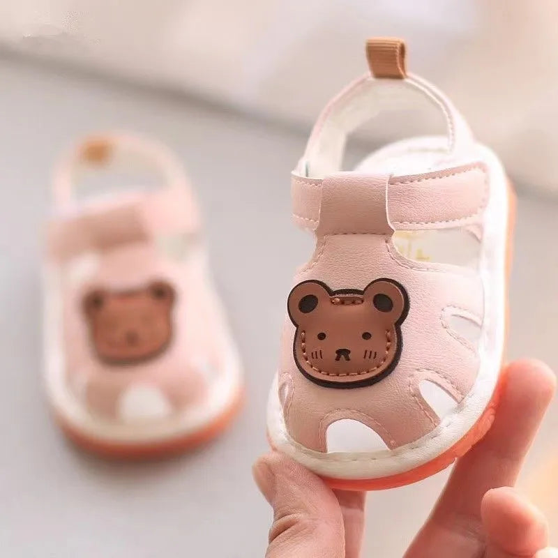 Softpaw Teddy Bear Soft Sole Baby Sandals