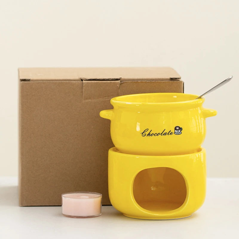 Warm Dip Chocolate Cheese Fondue Pot