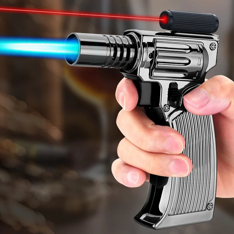 Inferno Strike Metal Windproof Laser Torch Lighter