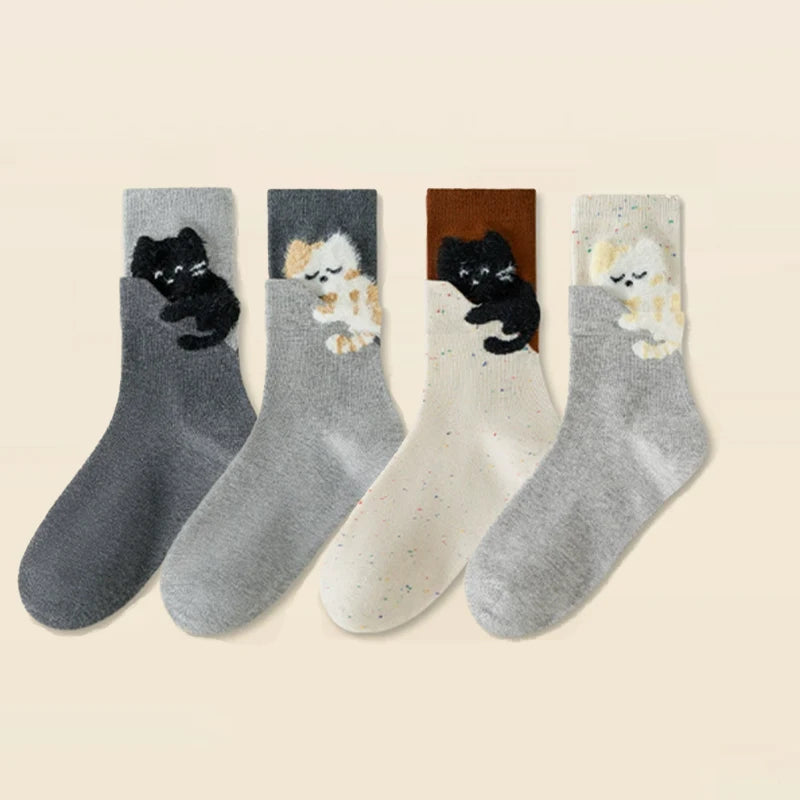 Clingy Cat Socks