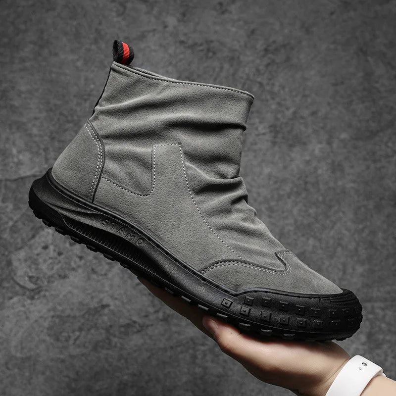 Motorcycle Weather-Resistant Slip-On Boots