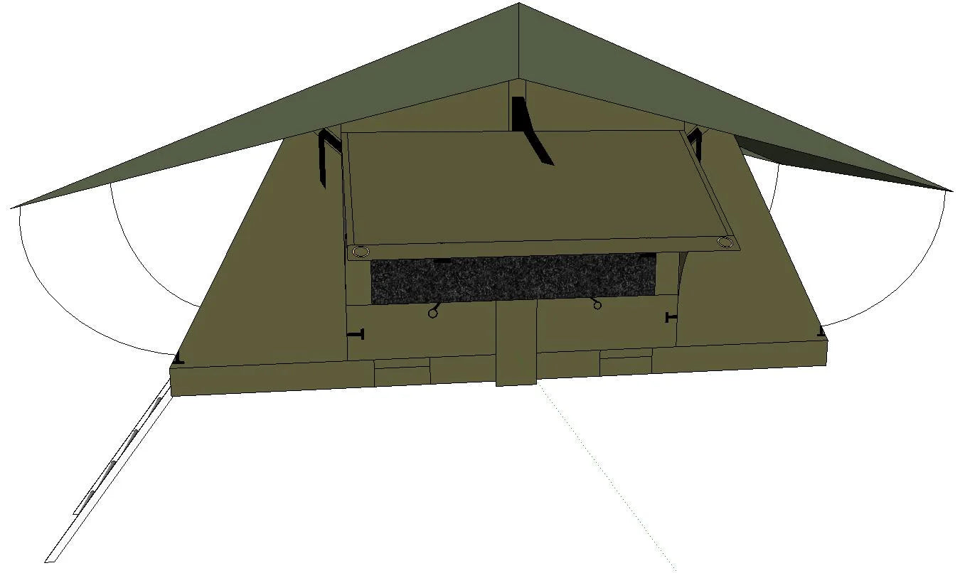 Quick Setup All-Weather Camping Foldable Car Roof Tent