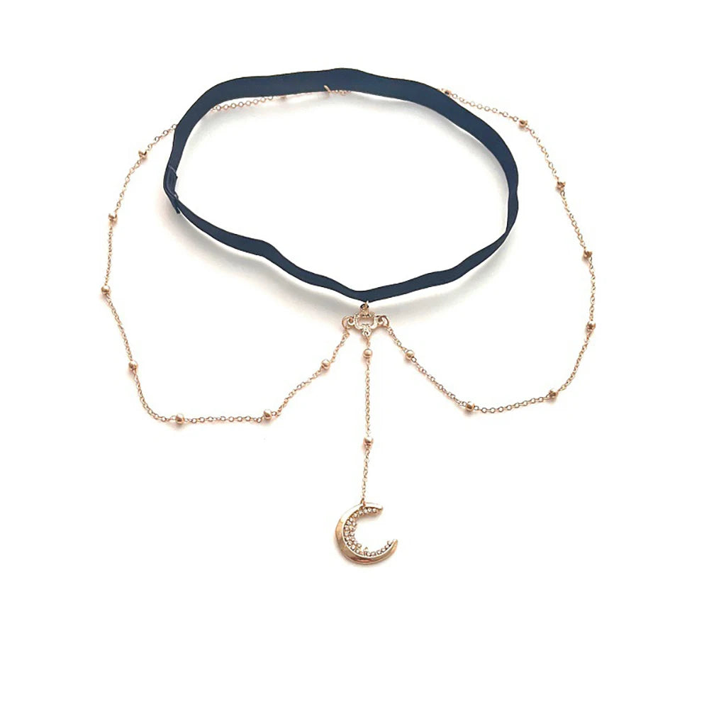 Moon Charm Adjustable Elegant Rhinestone Jewelry