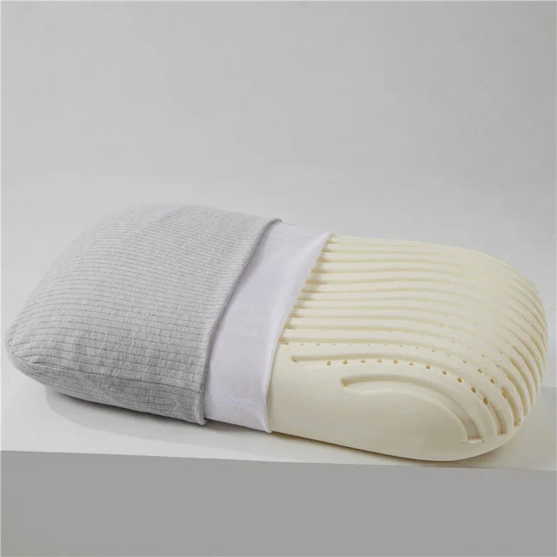Therapeutic Cotton Cover Natural Latex Pillow